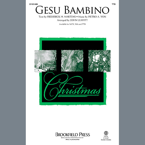 cover: Gesú Bambino (arr. John Leavitt), Pietro A. Yon
