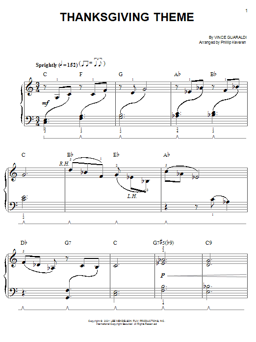 Product picture to: Thanksgiving Theme (arr. Phillip Keveren)