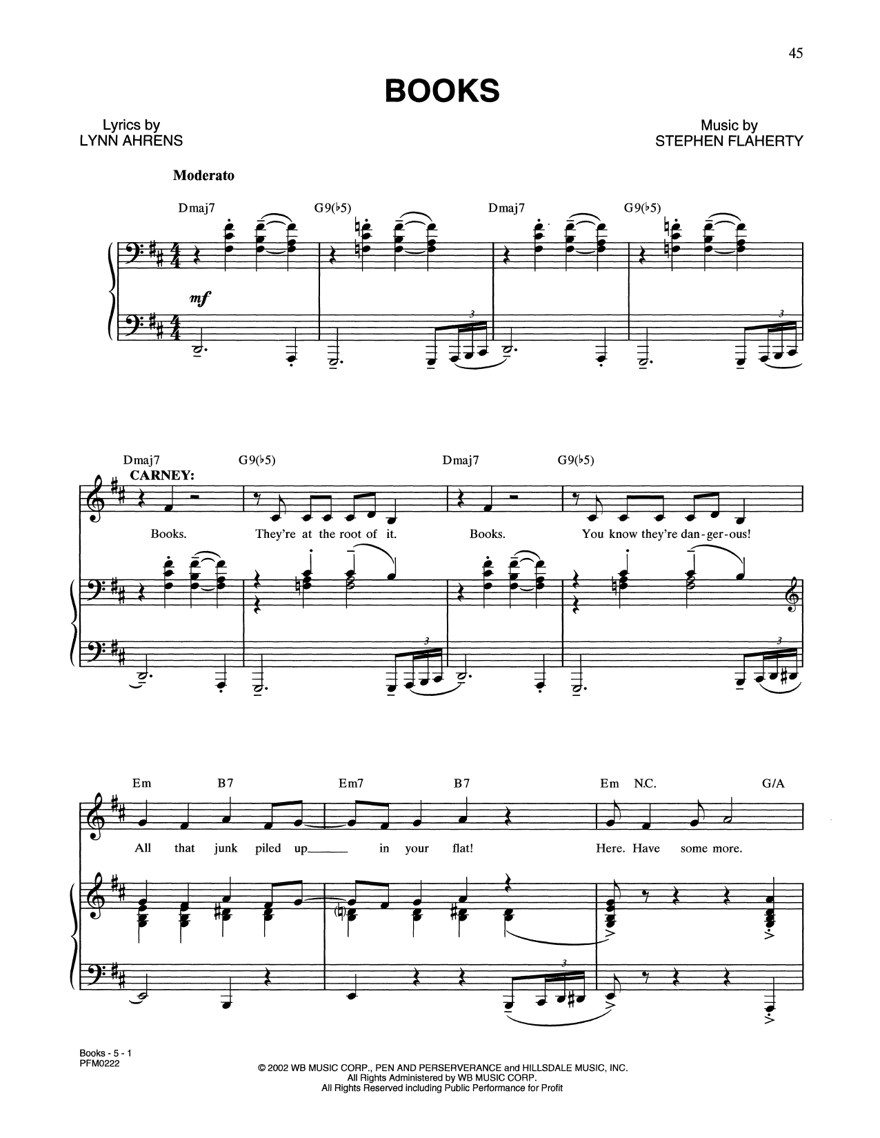Produktbild zu: Books (from A Man Of No Importance: A New Musical)