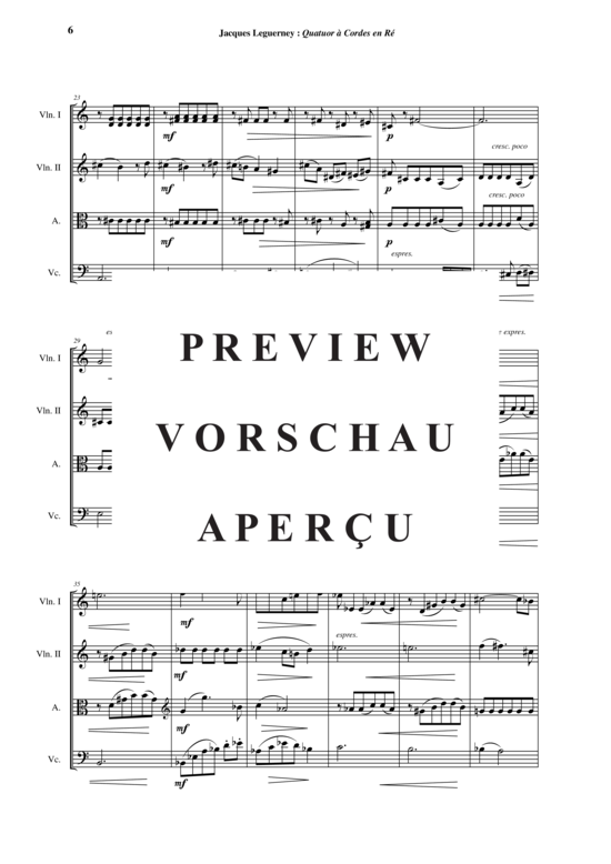 Produktgalerie: Seite 7 von 21 Quatuor à Cordes en Ré , , (Streicherquartett)