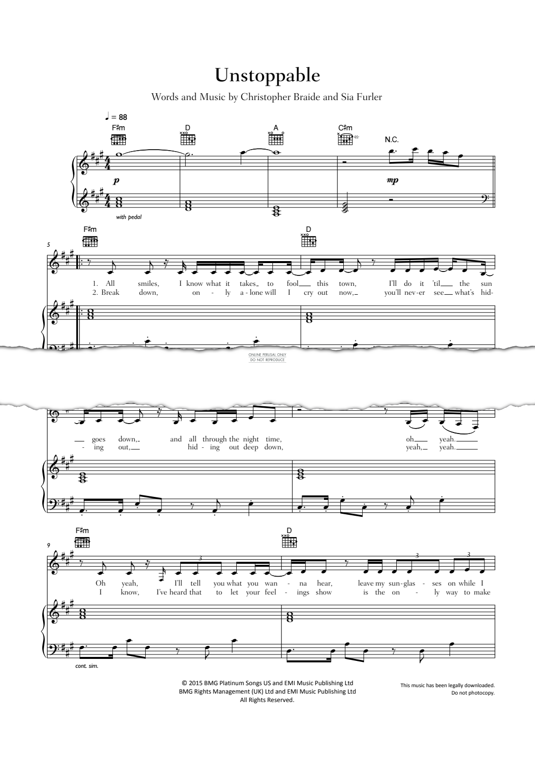 gallery: Unstoppable, Sia