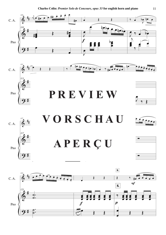 gallery: Solo de Concours no. 1 , , (Englischhorn + Klavier)