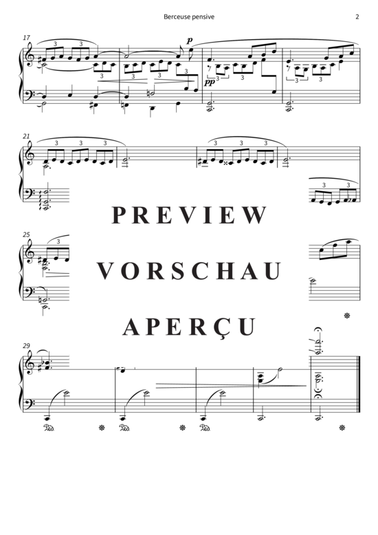 Product gallery: Page 5 of 5 Berceuse pensive , , Piano Solo