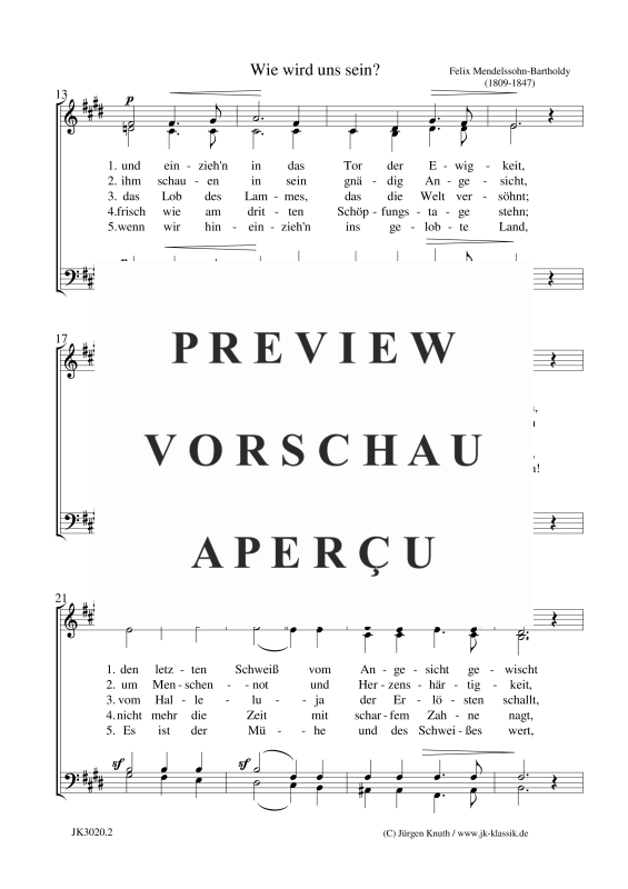 Product gallery: Page 6 of 7 Wie wird uns sein , , (mixed choir)