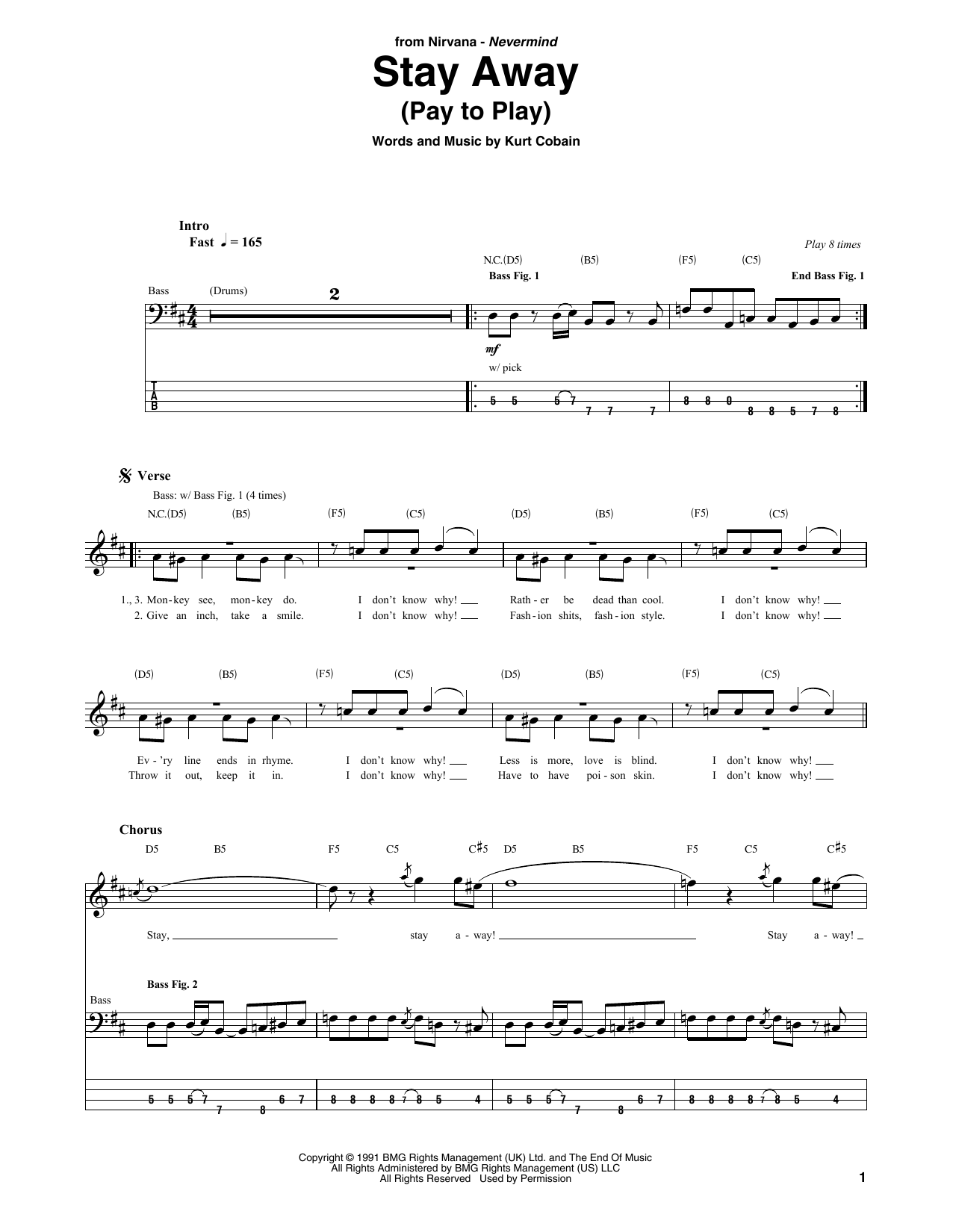 Produktgalerie: Seite 1 von 1 Stay Away, Nirvana