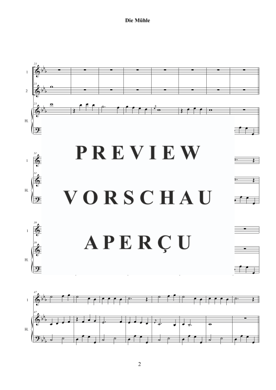 gallery: Die Mühle, , (Trio for 2x alto flute / transverse flute / violin and hook or pedal harp / piano)