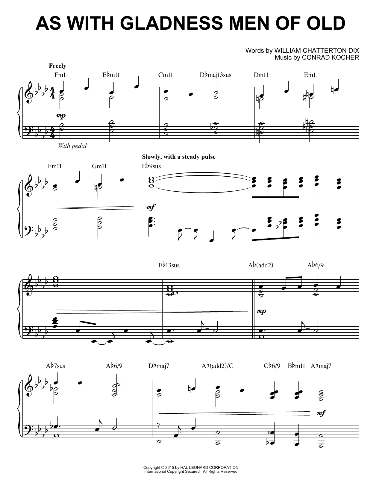 Produktbild zu: As With Gladness Men Of Old [Jazz version]
