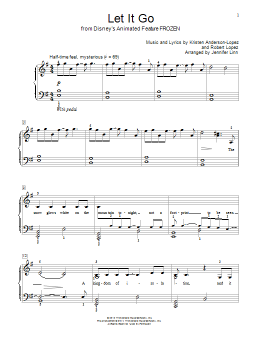 Produktbild zu: Let It Go (from Frozen) (arr. Jennifer Linn)