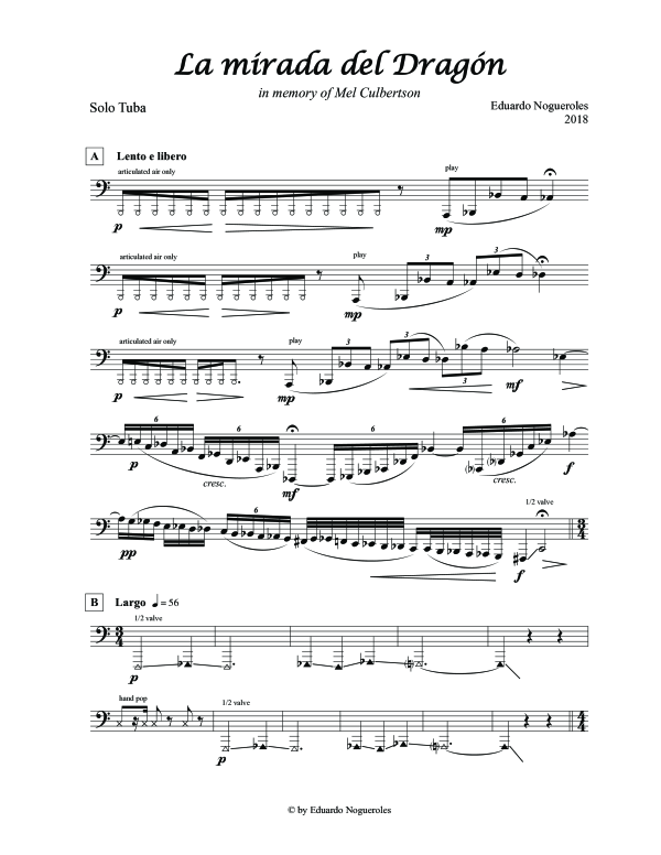 Product gallery: Page 1 of 11 La mirada del Dragón, , (Tuba Solo)