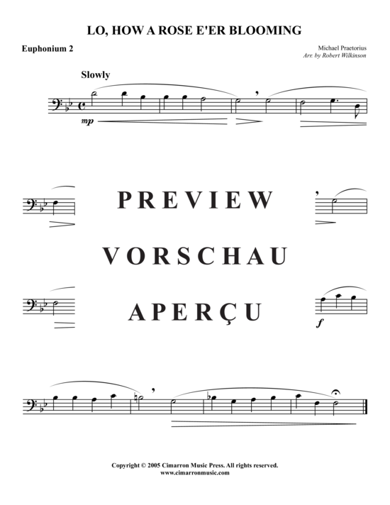 Product gallery: Page 5 of 8 Lo, How a Rose E er Blooming , , (Tuba Quartet: 2x Baritone, 2xTuba)