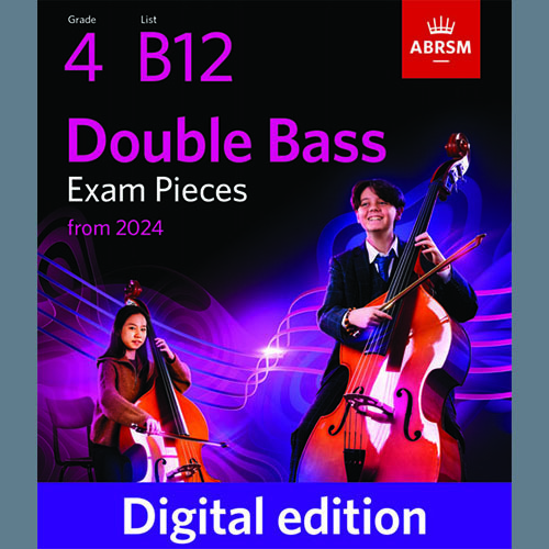 Produktbild zu: Siciliano (Grade 4, B12, from the ABRSM Double Bass Syllabus from 2024)