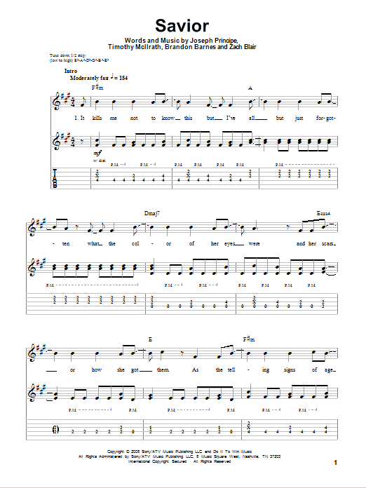 Produktgalerie: Seite 1 von 1 Savior, Rise Against, Gitarre