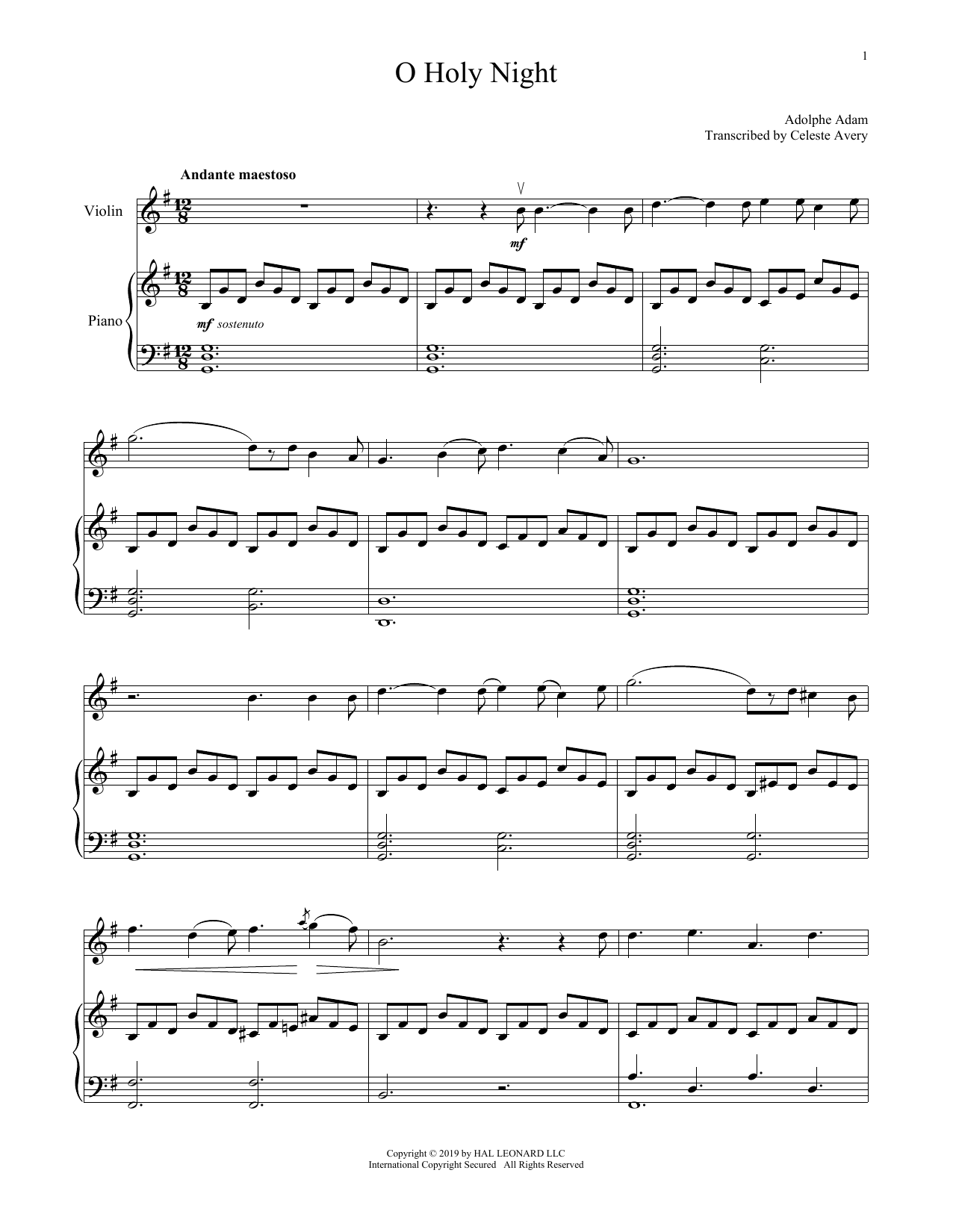 Product gallery: Page 1 of 1 O Holy Night, Adolphe Adam