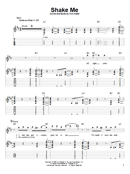 Produktgalerie: Seite 1 von 1 Shake Me, Cinderella, Gitarre