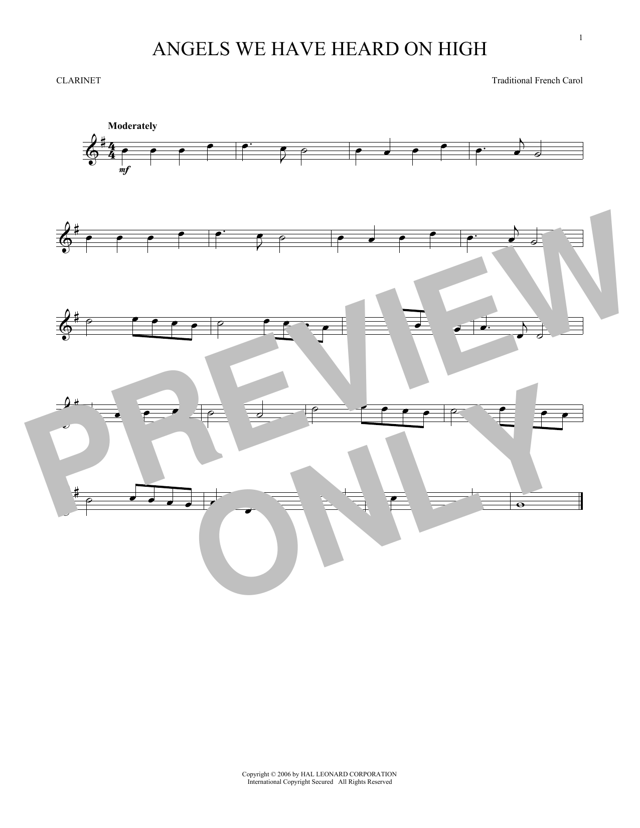 Product gallery: Page 1 of 1 Angels We Have Heard On High, Traditional French Carol