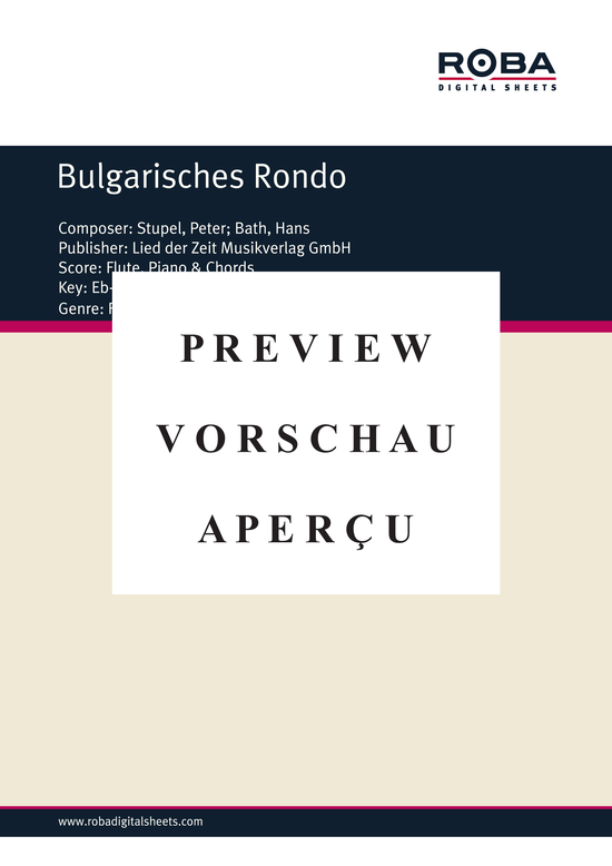 Product gallery: Page 2 of 3 Bulgarisches Rondo , , Piano and Voice
