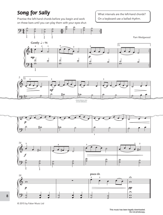 Produktgalerie: Seite 1 von 1 Song For Sally, Pam Wedgwood, Klavier