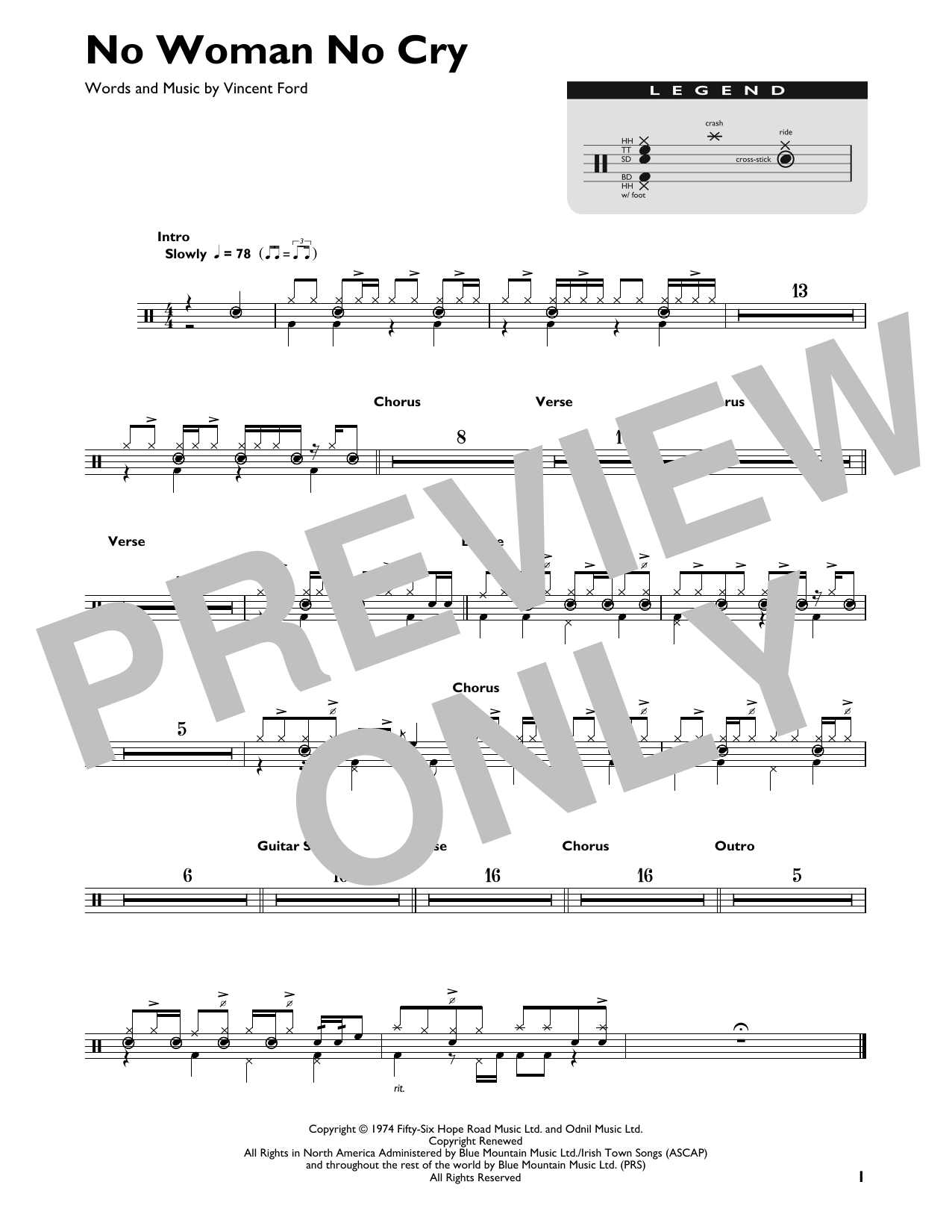 Product gallery: Page 1 of 1 No Woman No Cry, Bob Marley