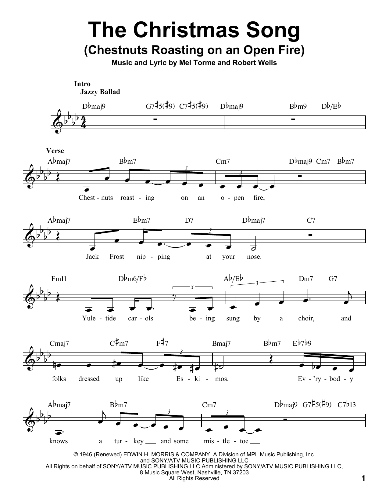 Product gallery: Page 1 of 1 The Christmas Song (Chestnuts Roasting On An Open Fire), Mel Tormé
