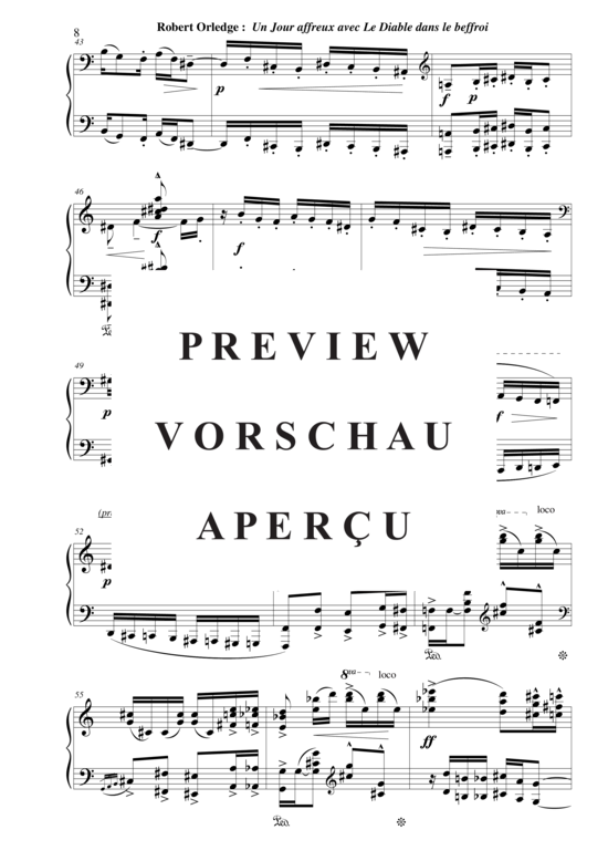 Product gallery: Page 9 of 21 Un Jour Affreux Avec Le Diable Dans Le Beffroi , , (piano solo + narrator)