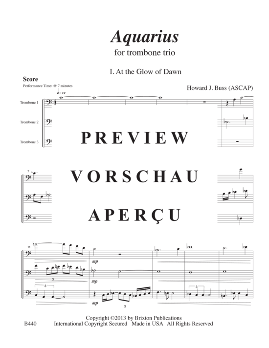 Product gallery: Page 4 of 21 Aquarius , , (3 trombones or euphonium)