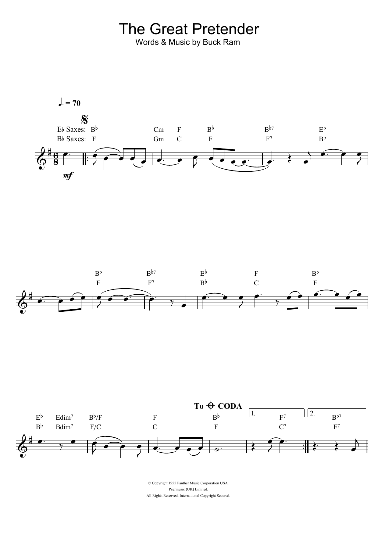 Product gallery: Page 1 of 1 The Great Pretender, The Platters