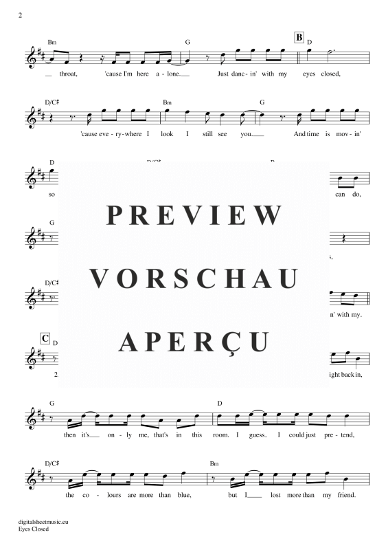 Product gallery: Page 3 of 5 Eyes Closed , Sheeran, Ed, (vocals)