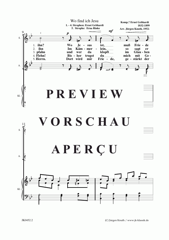 Product gallery: Page 3 of 8 Wo find ich Jesu , , (piano + female solos SAA)