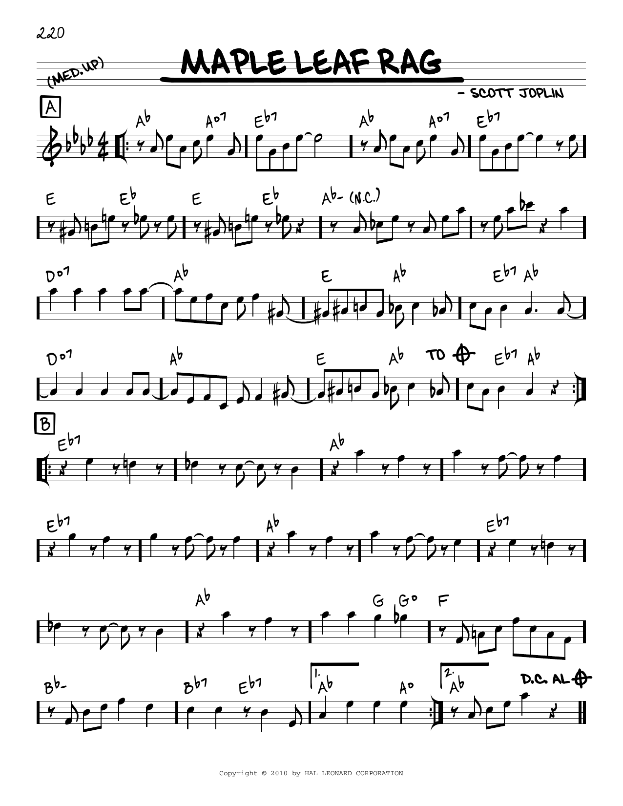 Produktbild zu: Maple Leaf Rag (arr. Robert Rawlins)