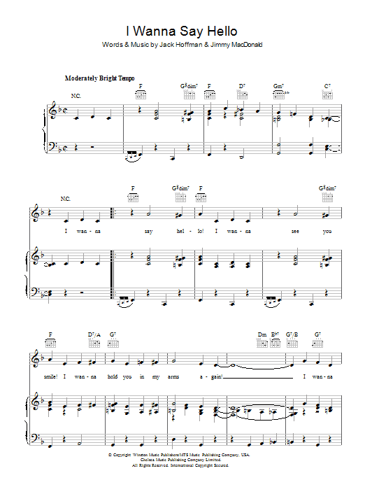 Produktbild zu: I Wanna Say Hello