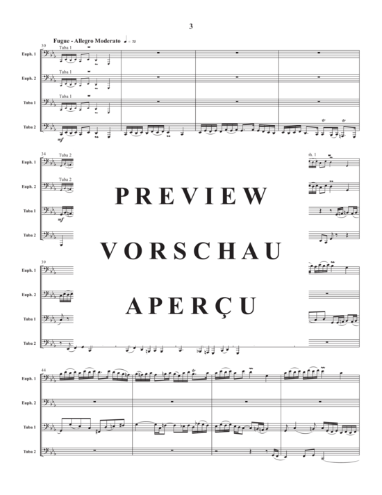 gallery: Prelude and Fugue in c minor , , (Tuba Quartett EETT)