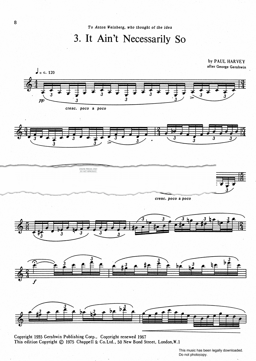 Product gallery: Page 1 of 1 It Ain't Necessarily So (from PORGY AND BESS®), 