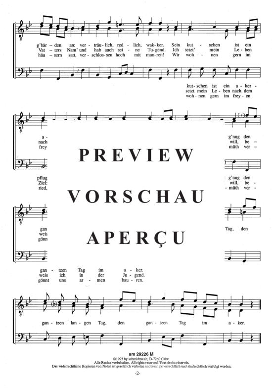 Product gallery: Page 4 of 7 Der liebenswürdige Bauernstand , , (TTB male choir)