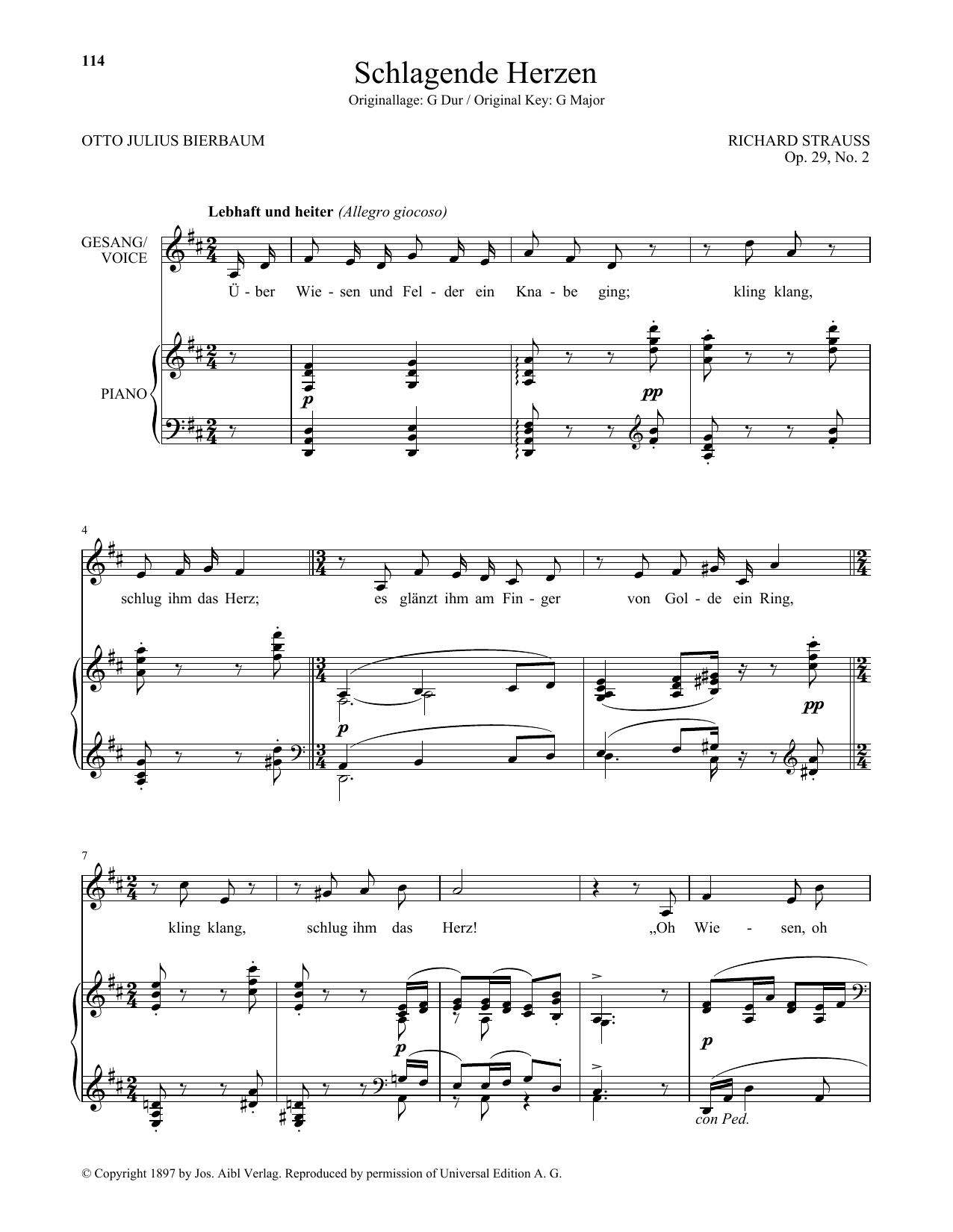 Produktbild zu: Schlagende Herzen (Low Voice)