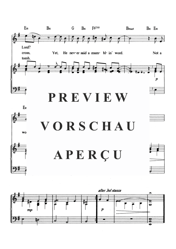 gallery: He Never Said a Mumbling Word, , Voice and Piano