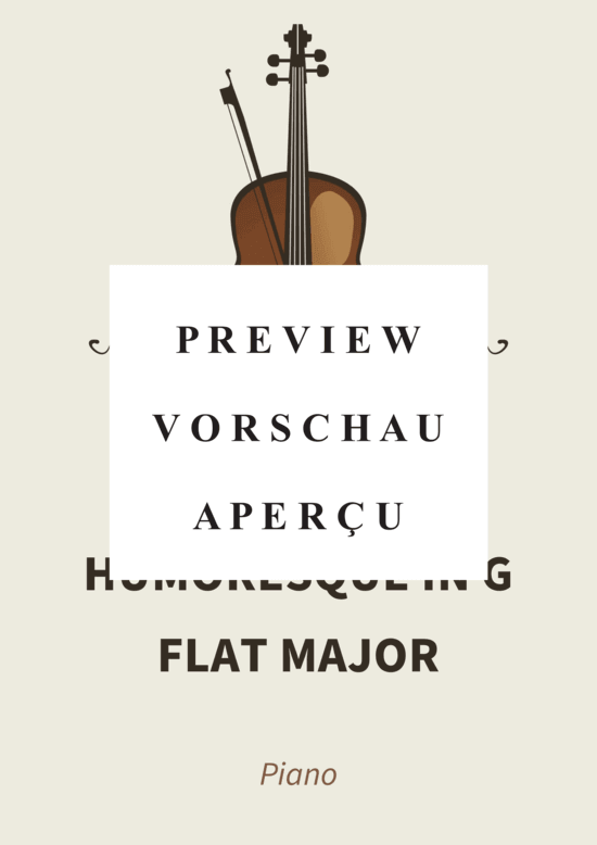 gallery: Humoresque in G flat major - Op. 101 No. 7, Poco lento e grazioso , , (Klavier Solo)