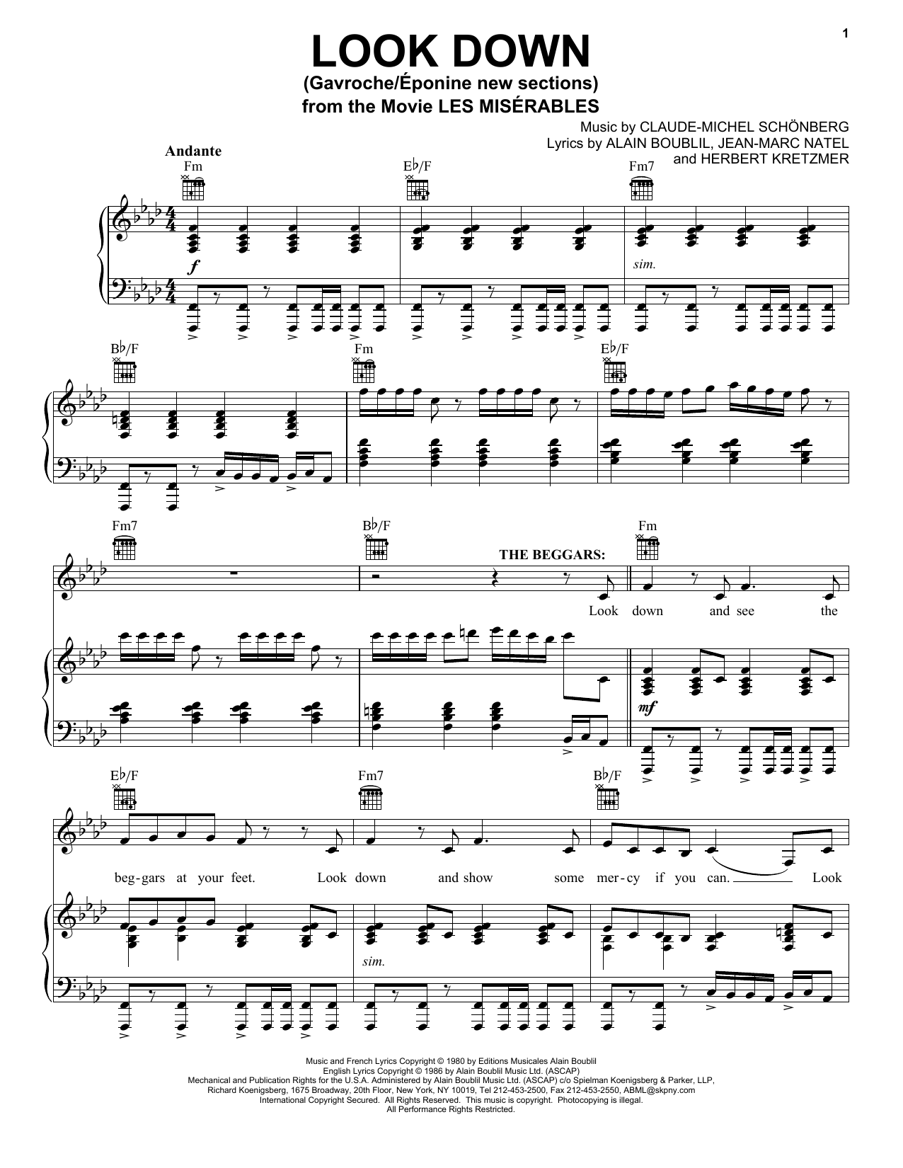 Produktbild zu: Look Down (Gavroche)