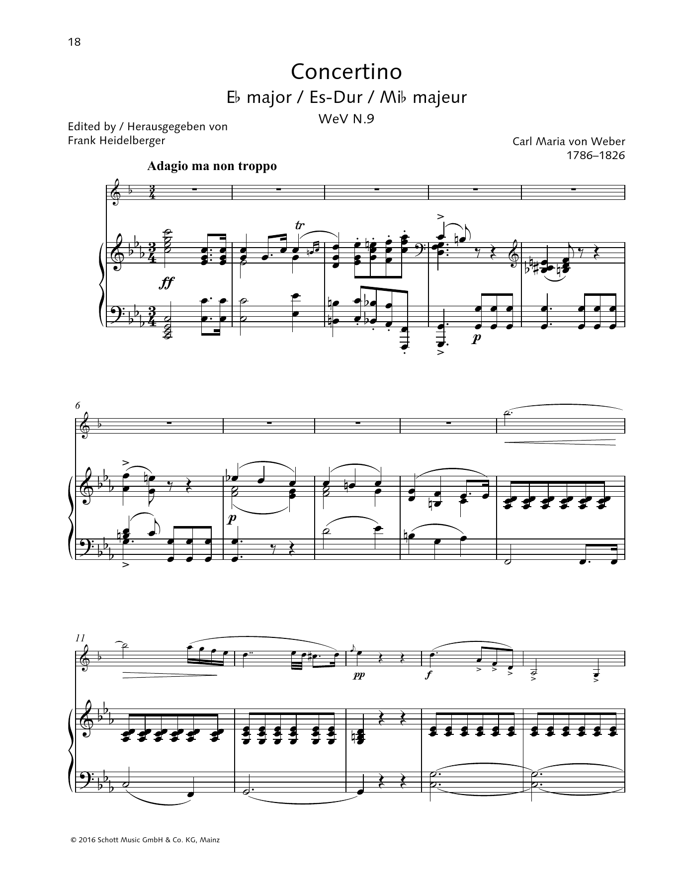 Product picture to: Concertino E-flat major
