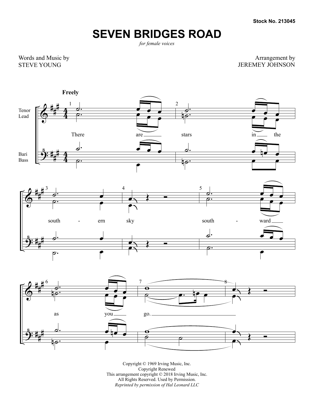 Produktgalerie: Seite 1 von 1 Seven Bridges Road (arr. Jeremey Johnson), Stephen T. Young, Chor