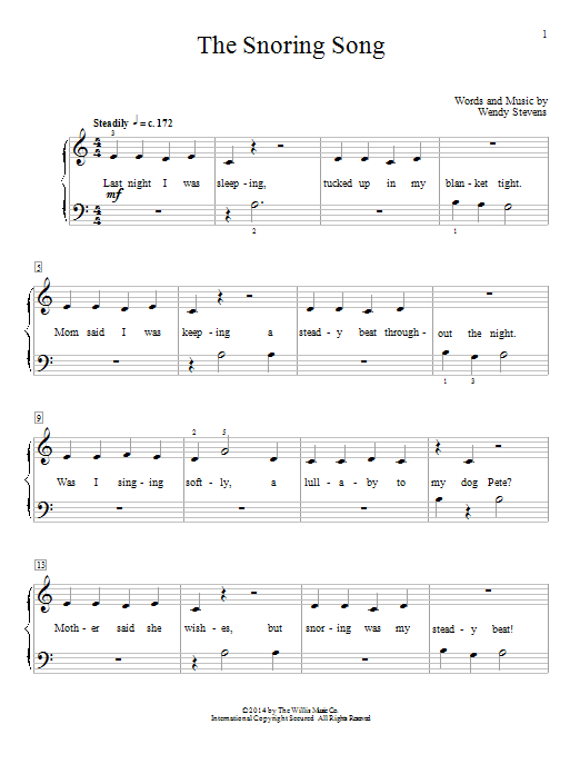 Produktbild zu: The Snoring Song