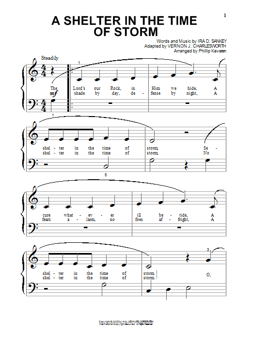 Produktgalerie: Seite 1 von 1 A Shelter In The Time Of Storm (arr. Phillip Keveren), Vernon J. Charlesworth, Klavier