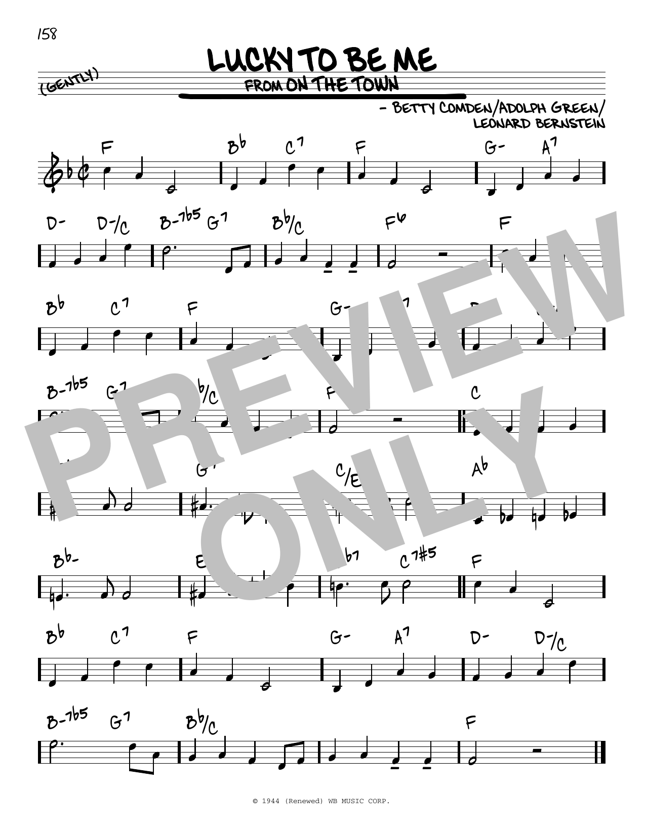 Produktbild zu: Lucky To Be Me (from On the Town)