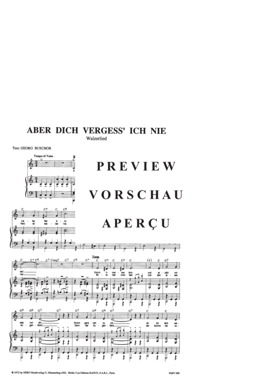 Produktgalerie: Seite 4 von 4 Aber dich vergess ich nie, Mathieu, 	Mireille, Klavier und Gesang