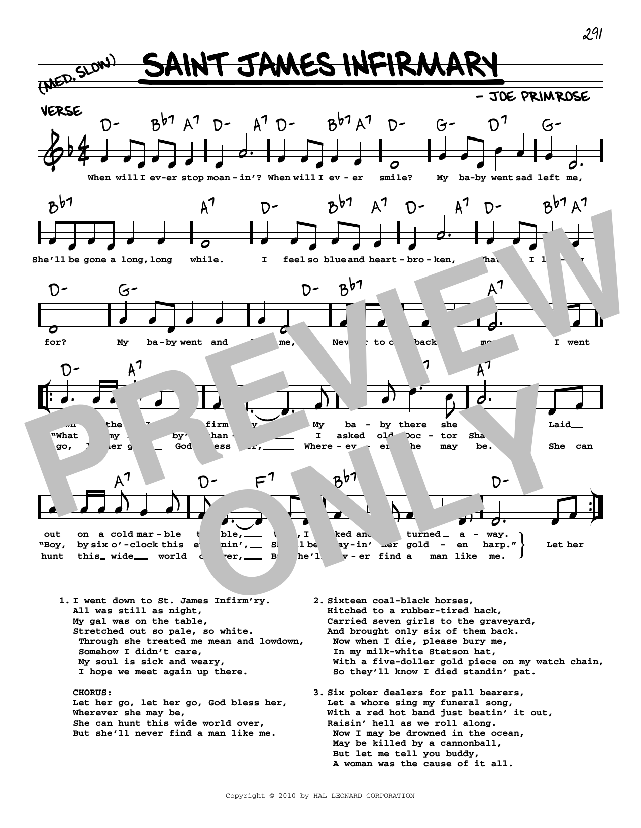 Produktbild zu: Saint James Infirmary (arr. Robert Rawlins)