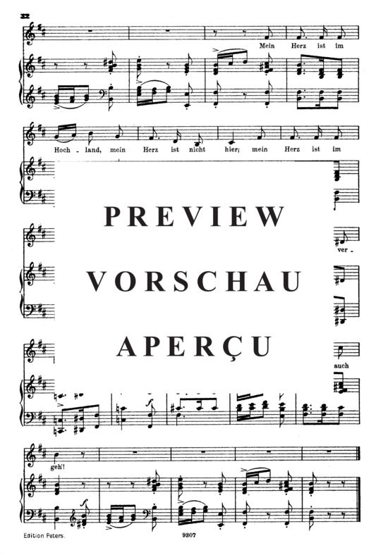 Product gallery: Page 4 of 4 Hochländers Abschied, Op.25 No.13, , High Voice and Piano