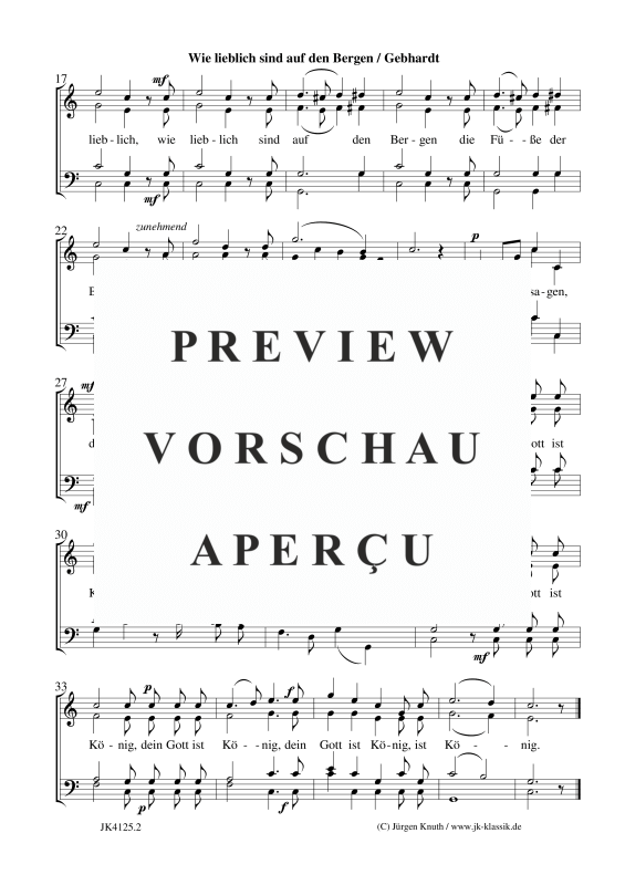 gallery: Wie lieblich sind auf den Bergen, , Gemischter Chor