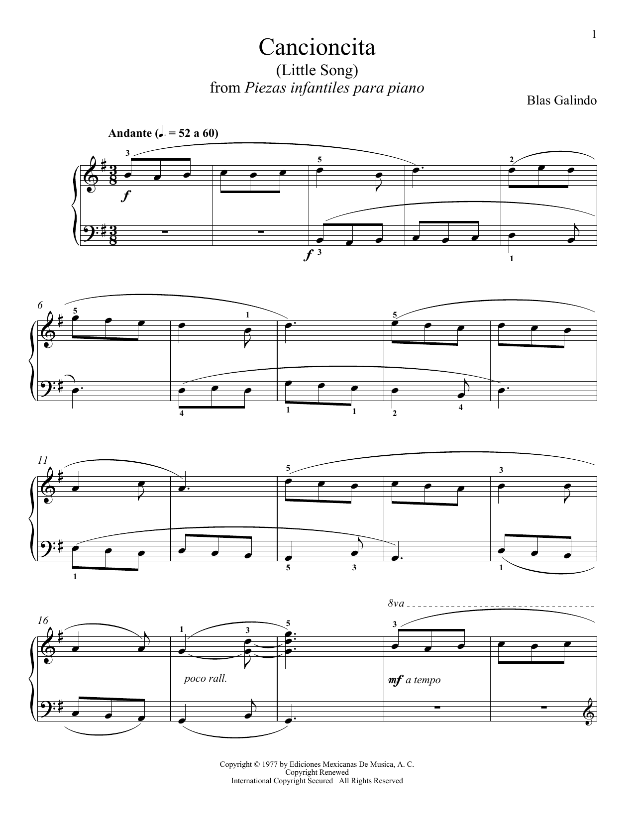 Produktbild zu: Cancioncita