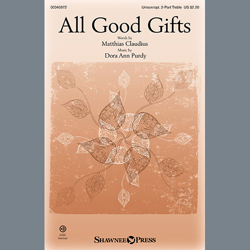 cover: All Good Gifts, Matthias Claudius and Dora Ann Purdy