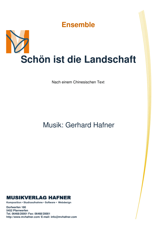 Product picture to: Schön ist die LandschaftGerhard Hafner