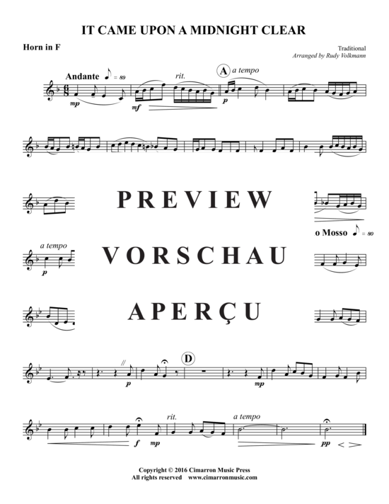 Produktgalerie: Seite 7 von 9 It Came Upon a Midnight Clear , , (Blechbläserquintett)